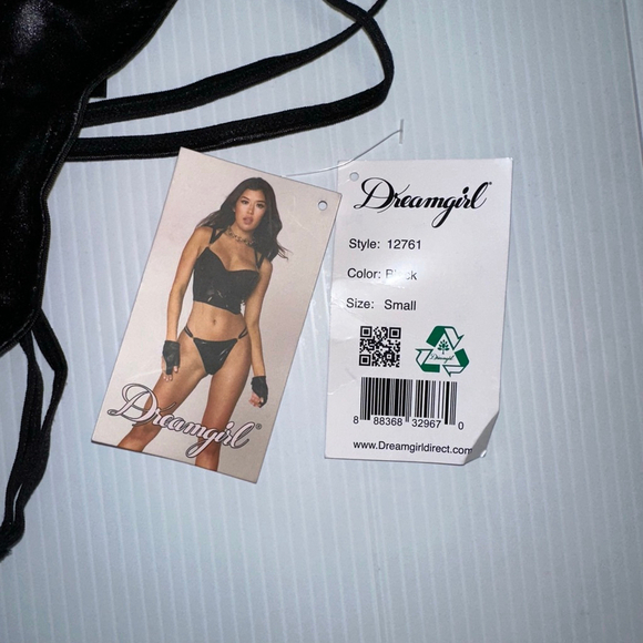 Dreamgirl Lingerie Women’s 2 Piece Set Small Black NEW TAGS NOT ATTACHED NWOT - Picture 9 of 10